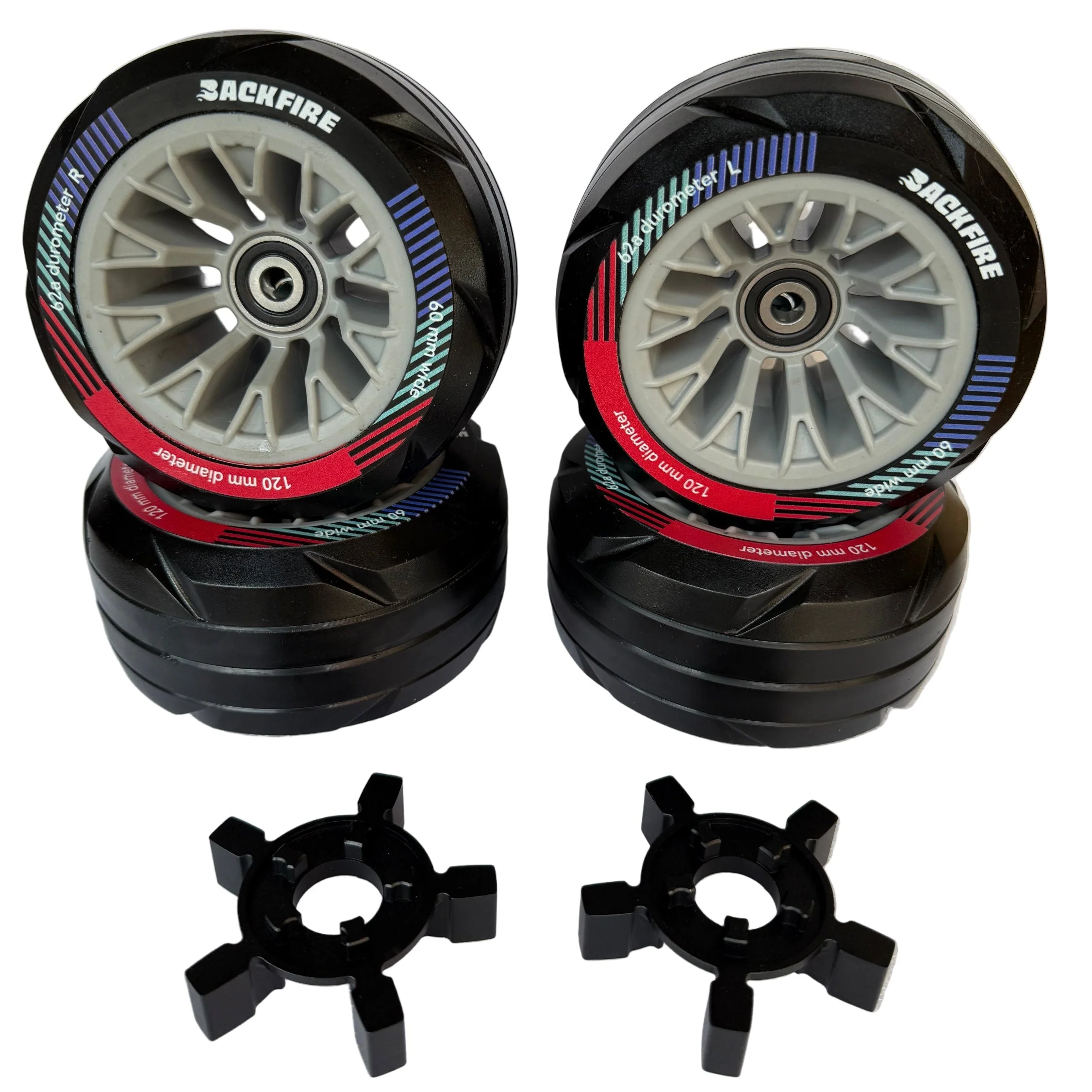 Backfire 120mm MO Wheel Set for Zealot S2, S3 & Zealot X, X2 - Image 2