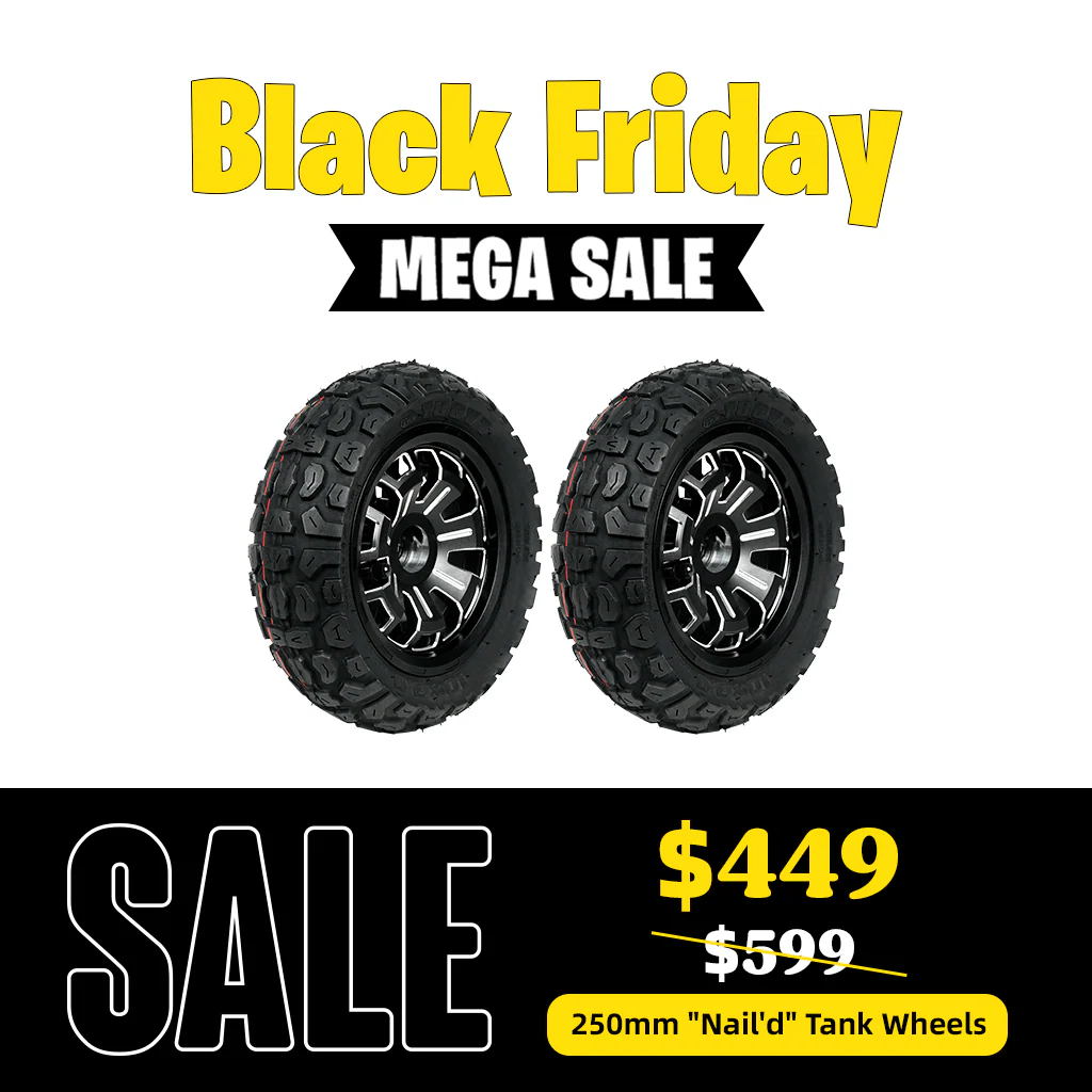Lorentz Major 250mm "Nail'd" Tank Wheels Upgrade Kit